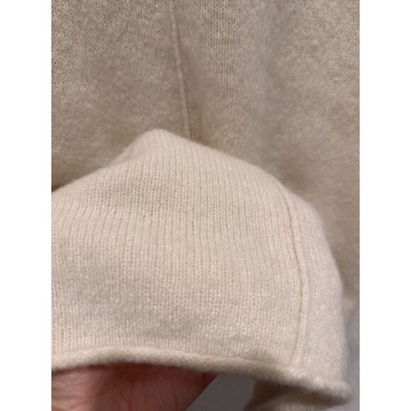 TSE BOUCLE CASHMERE DRESS Cream M - Picture 9 of 11